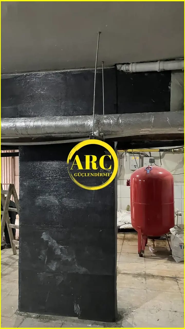 Afyon'daki Bir Yapida FRP Plaka Guclendirme Projesi