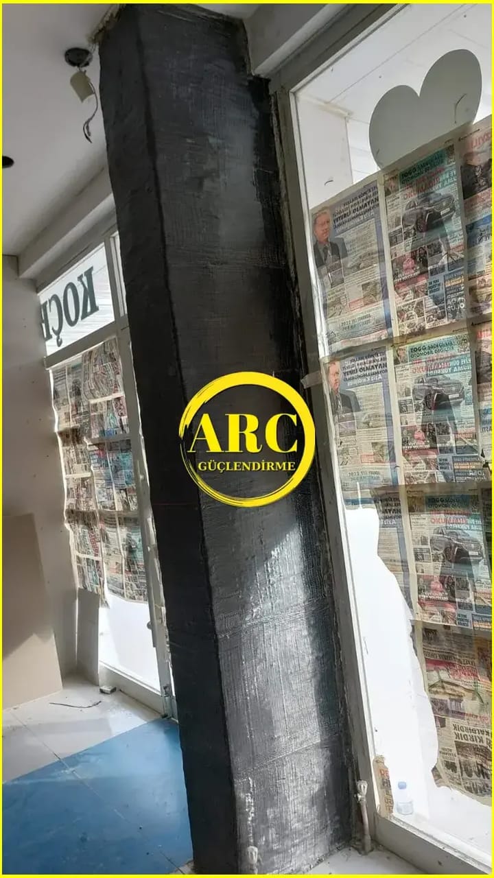 Aksarayda duvar guclendirme yapilirken goruntu