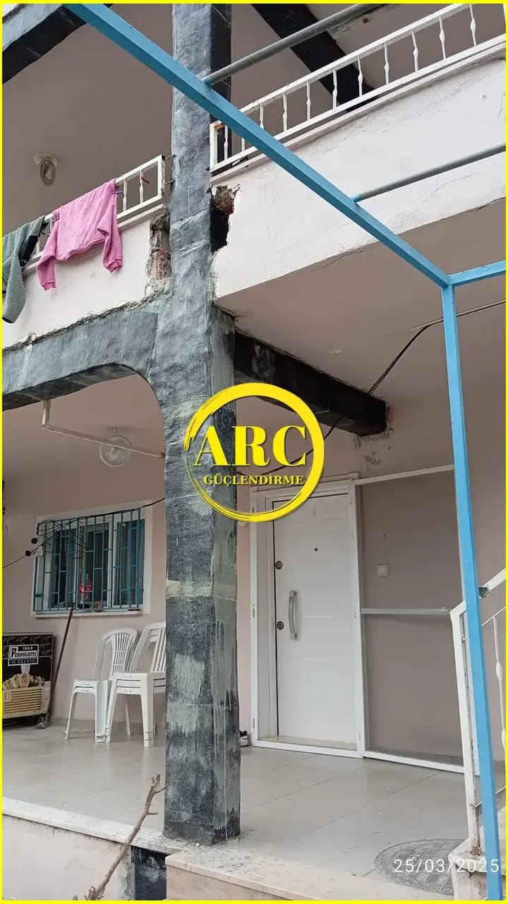 Aksarayda kirislerde CFRP uygulamasi resmi