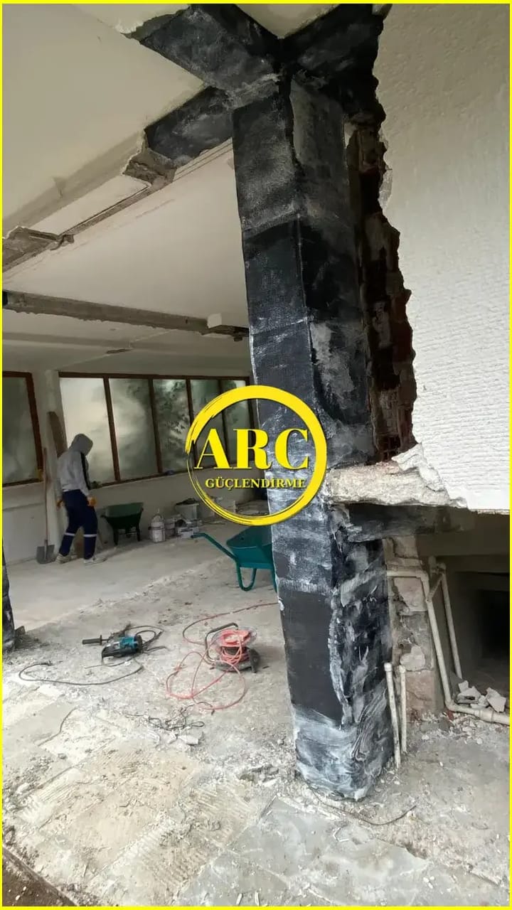 Amasya Hamamozu'nda yapi takviye projesinden gorunum