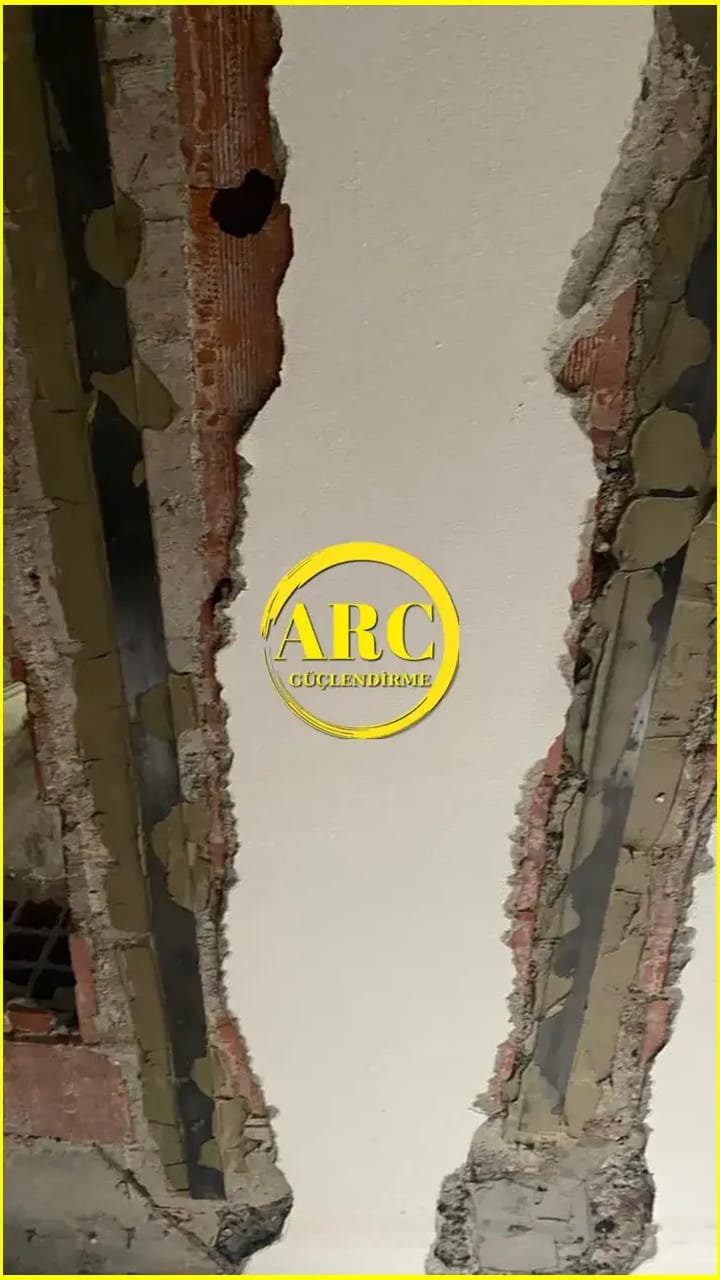 Artvin Kolon Guclendirme CFRP Uygulamasi