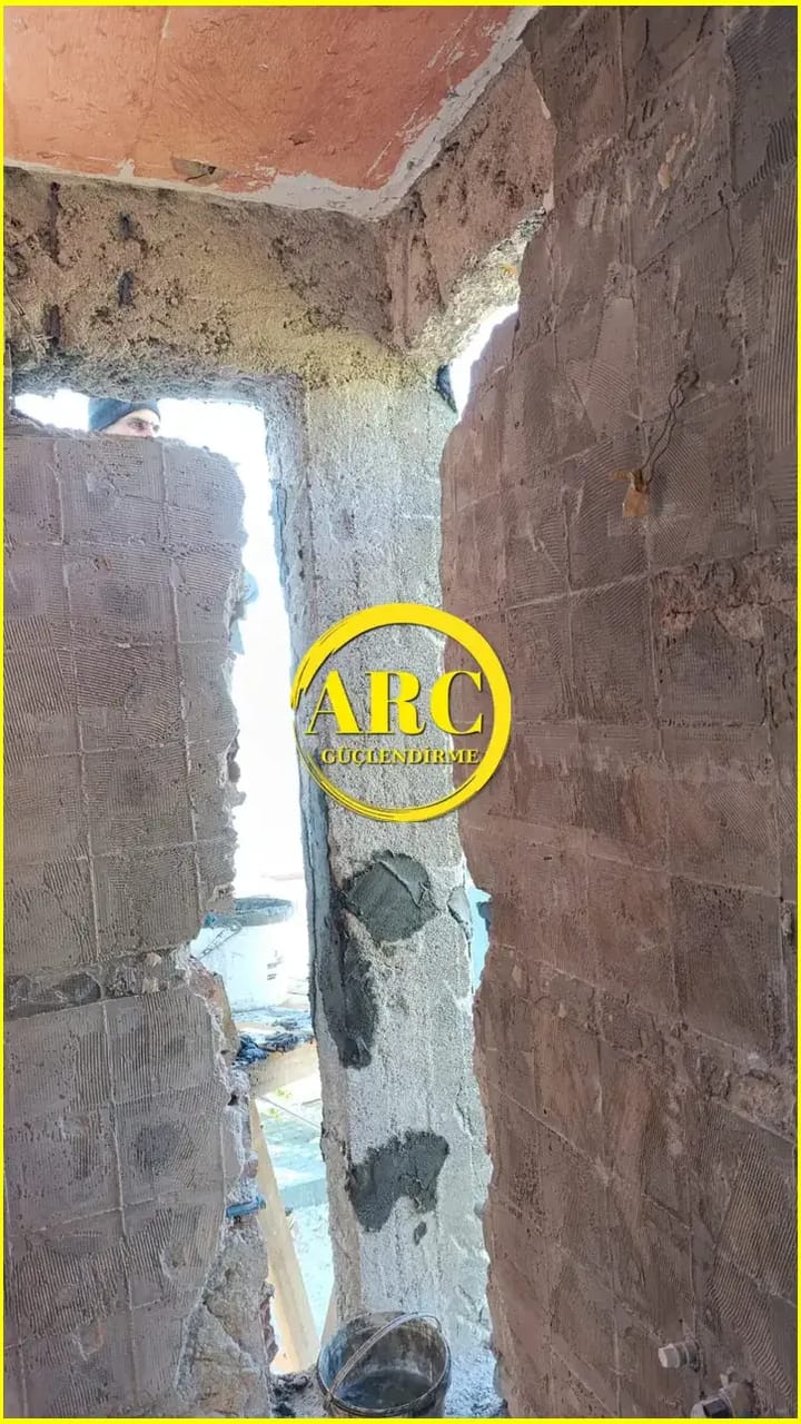 Avcilar'da elyaf ile kiris guclendirme projesi