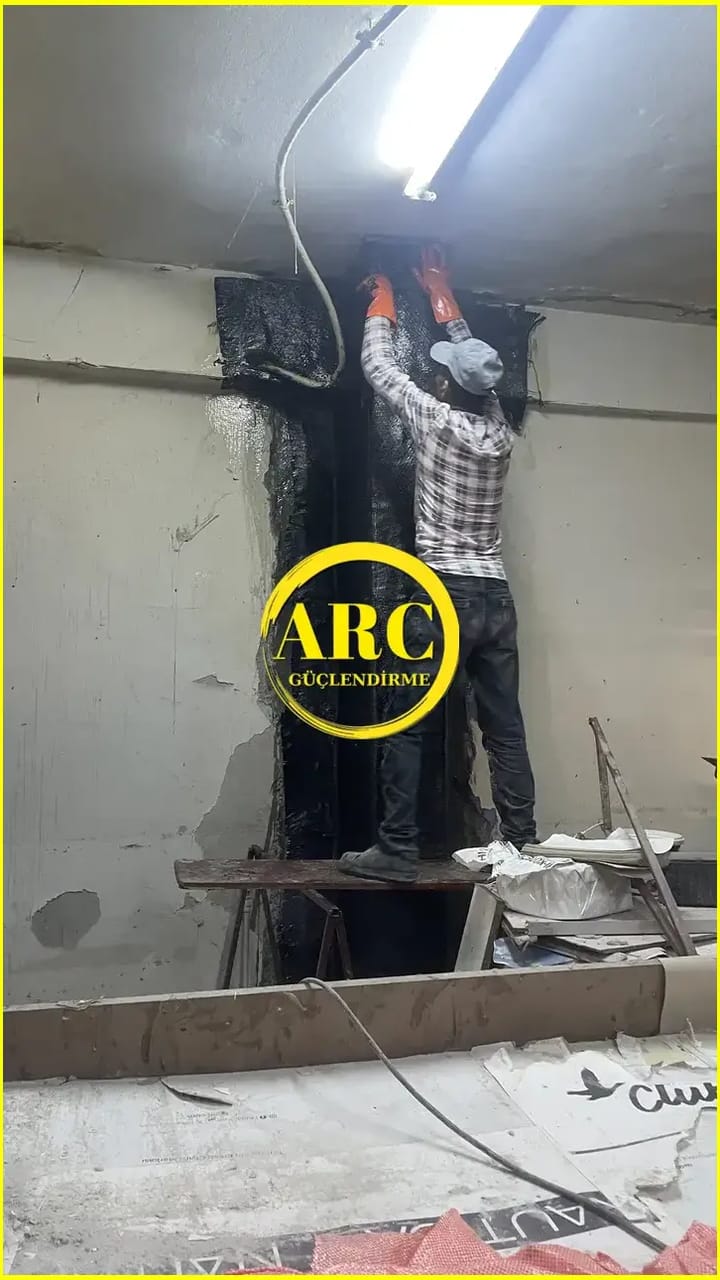 Aydin CFRP Sargilama Teknigi Uygulamasi