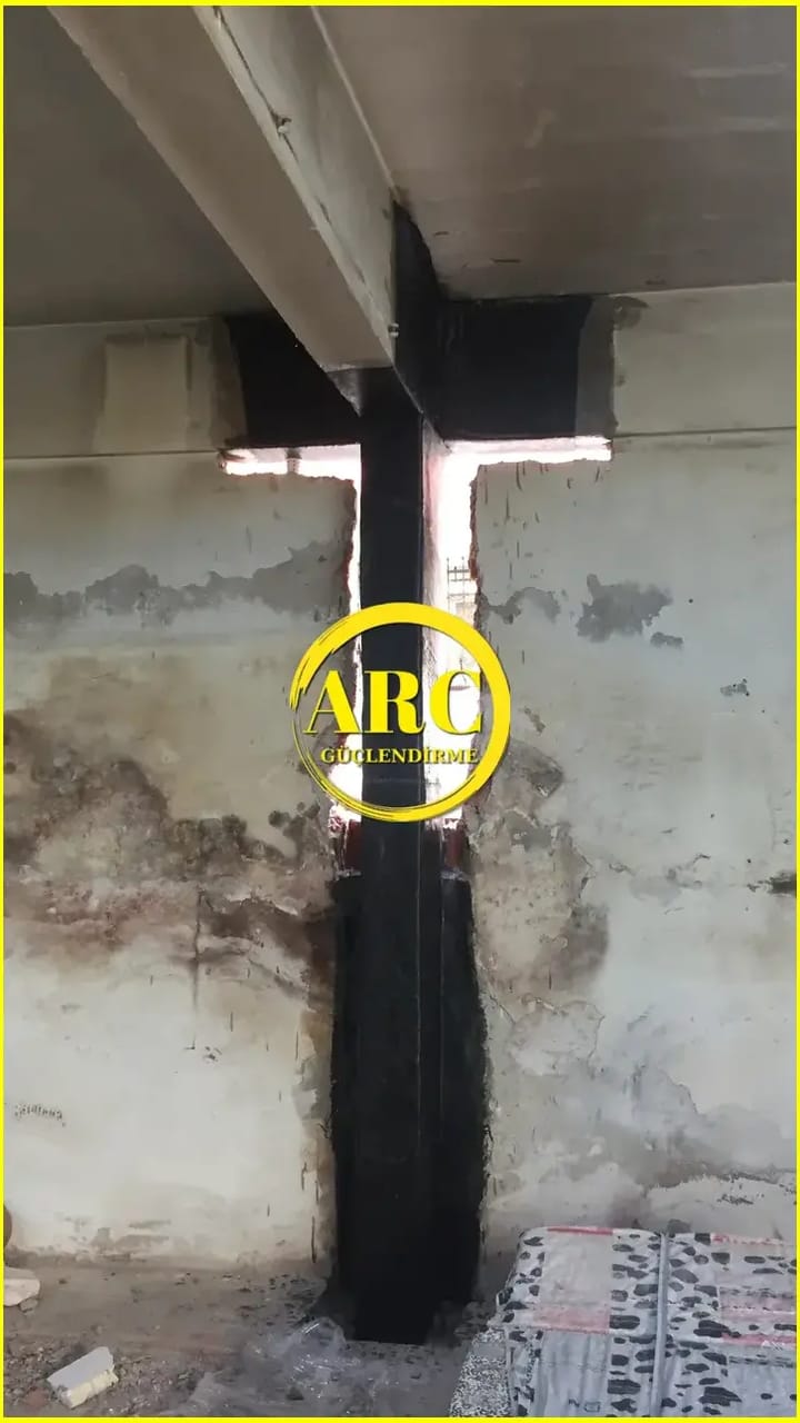 Bolu Goynuk'te CFRp ile duvar guclendirme uygulamasi