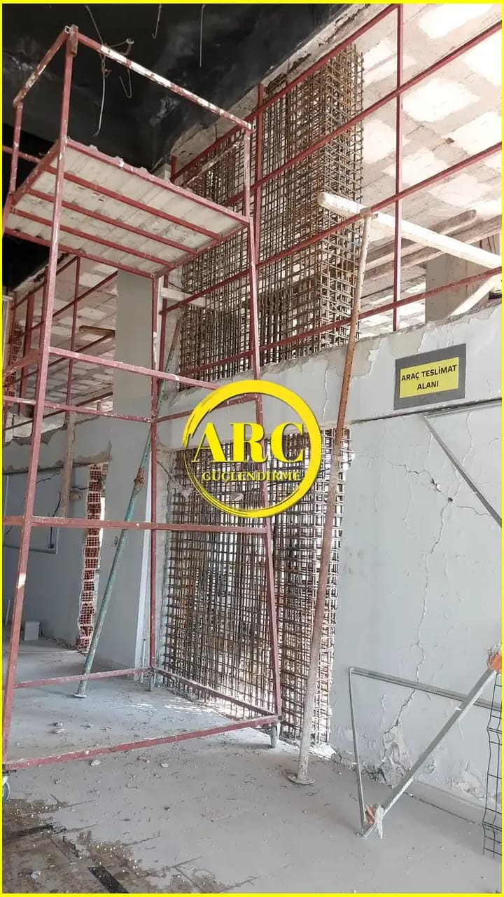 Buyukcekmece duvar paneli CFRP ile guclendirme