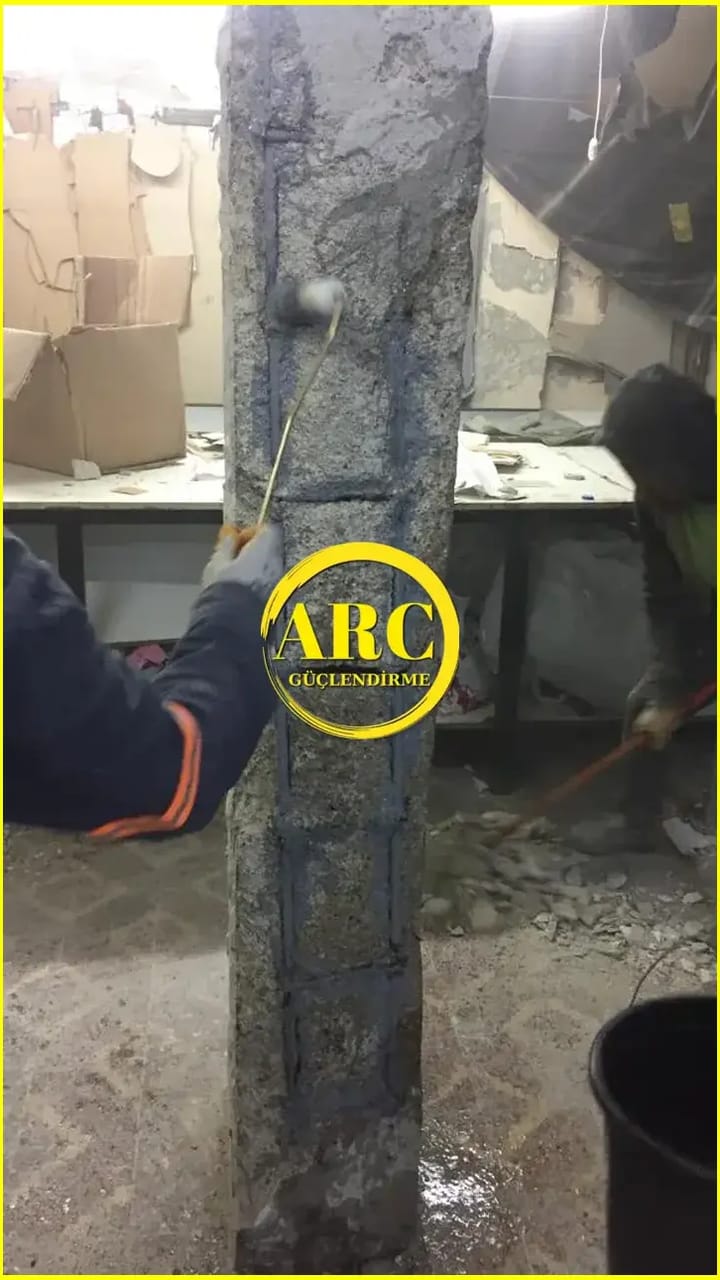 Canakkale'de tamamlanan FRP zemin guclendirme projelerimizden biri