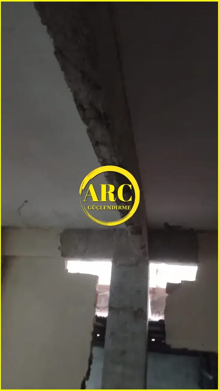 Dalaman bolgesinde frp elyaf kullanilarak kolon guclendirme