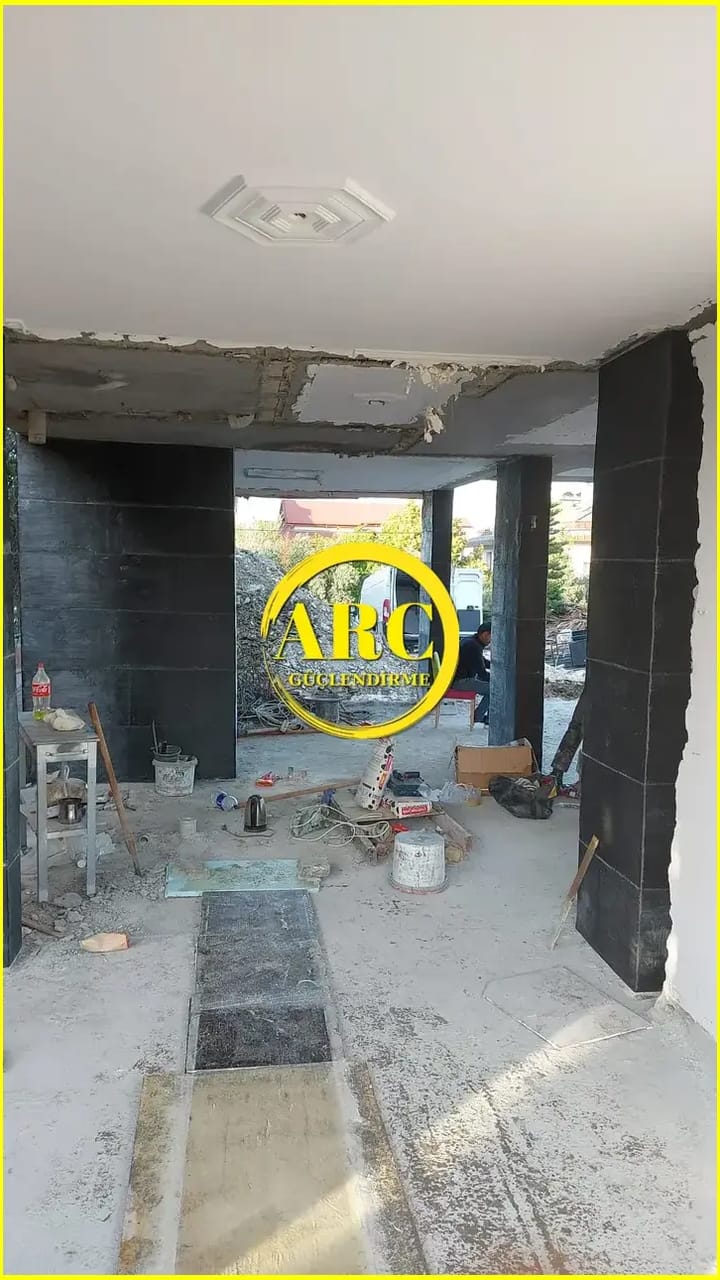 Darica duvar cfrp guclendirme detayi