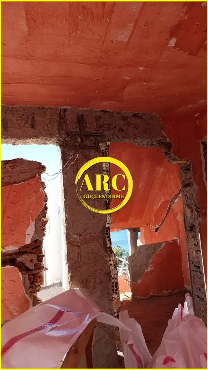 Denizli Tavas ilcesinde elyaf guclendirme bitmis proje