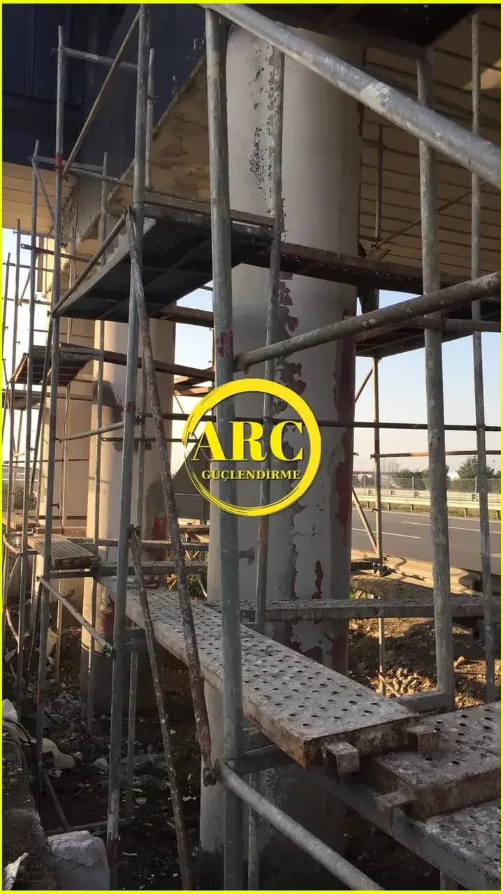 Dilovasi Beton Kolon CFRP Guclendirme Uygulama Projesi