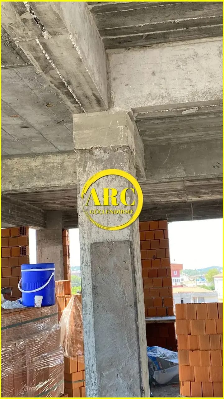 Duzce CFRP FRP Malzeme Uygulama Asamasi