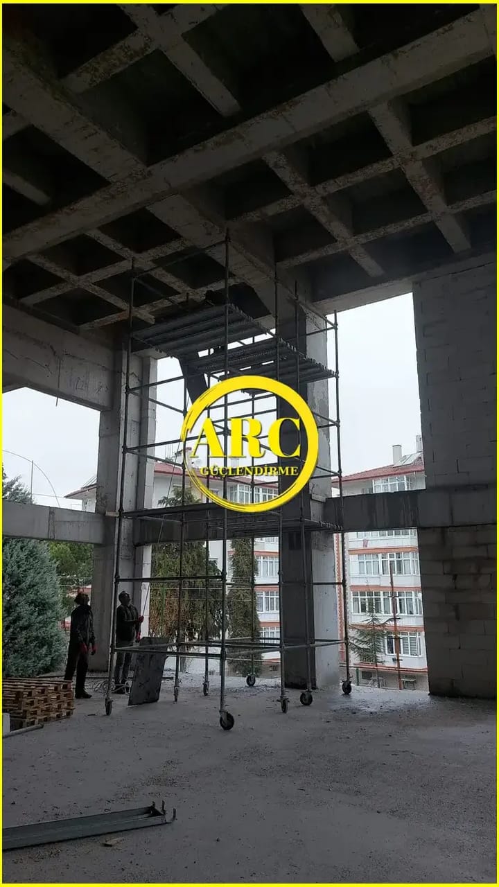 Duzce Karbon Fiber Kolon Guclendirme Uygulamasi Ornegi