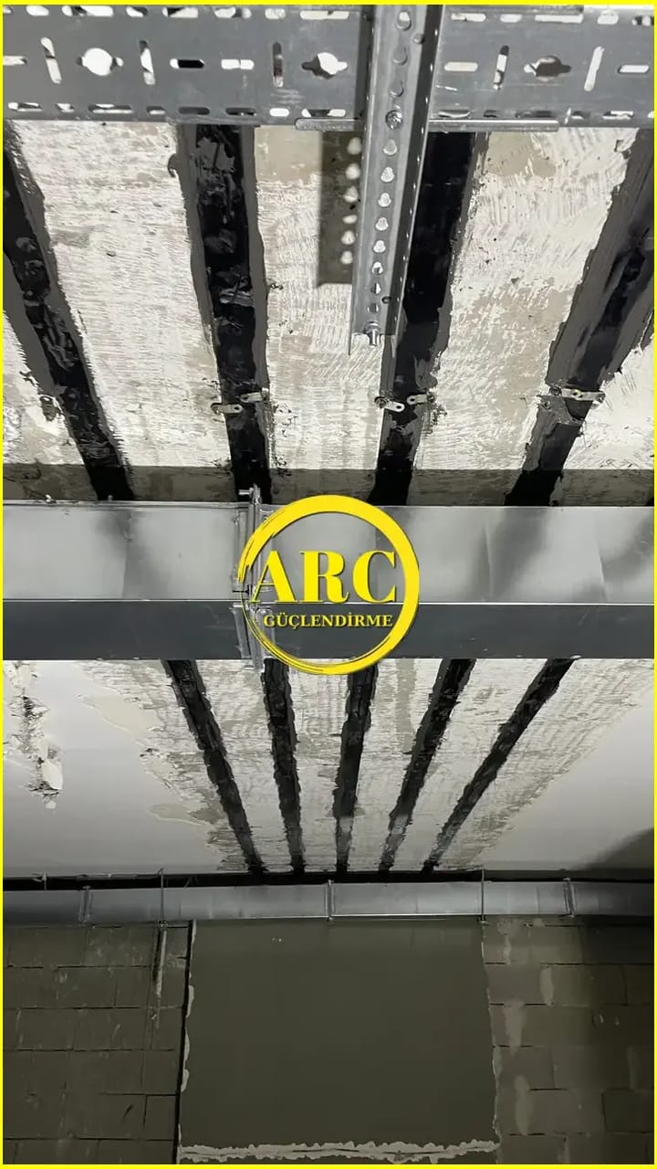 Eminonu kolon FRP takviye detayli gorunum