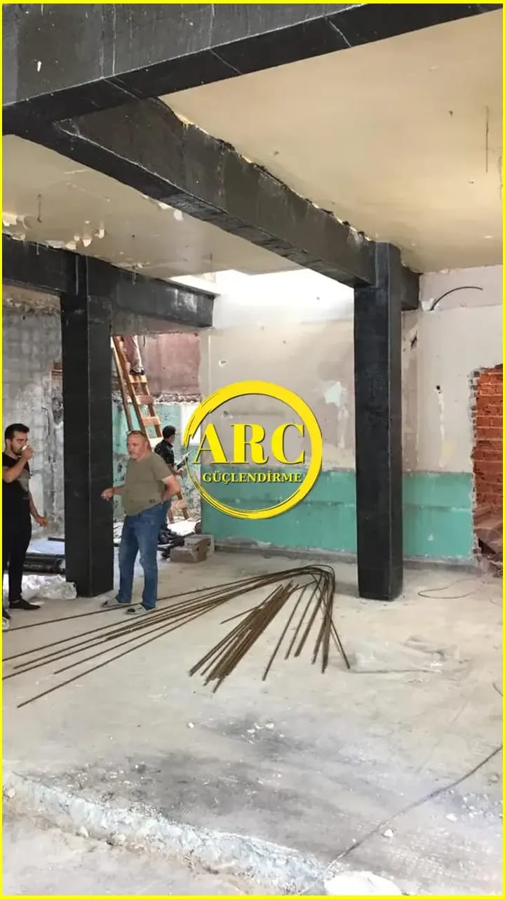 Erzurum bolgesinde duvar guclendirme elyaf kaplama calismasi