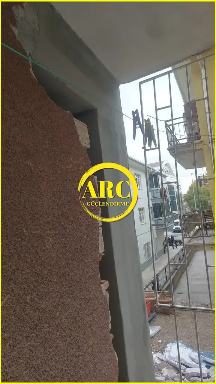 Fethiye'deki binalarda FRP duvar guclendirme ornek calismasi