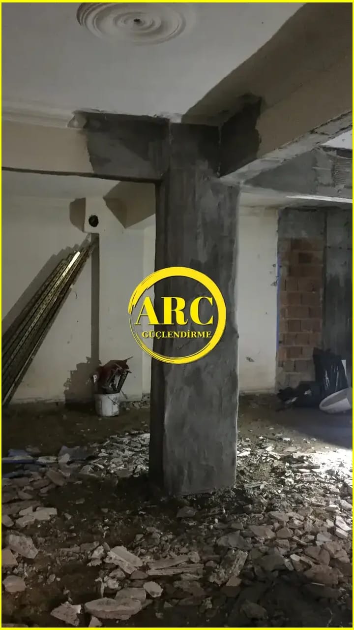 Florya Duvar Guclendirme CFRP Lamel Montaj Detayi