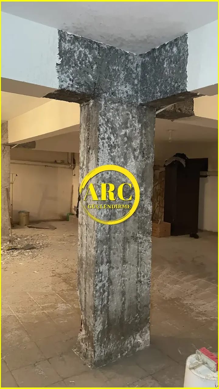 Gaziantep sanayi tesisi CFRP guclendirme calismasi