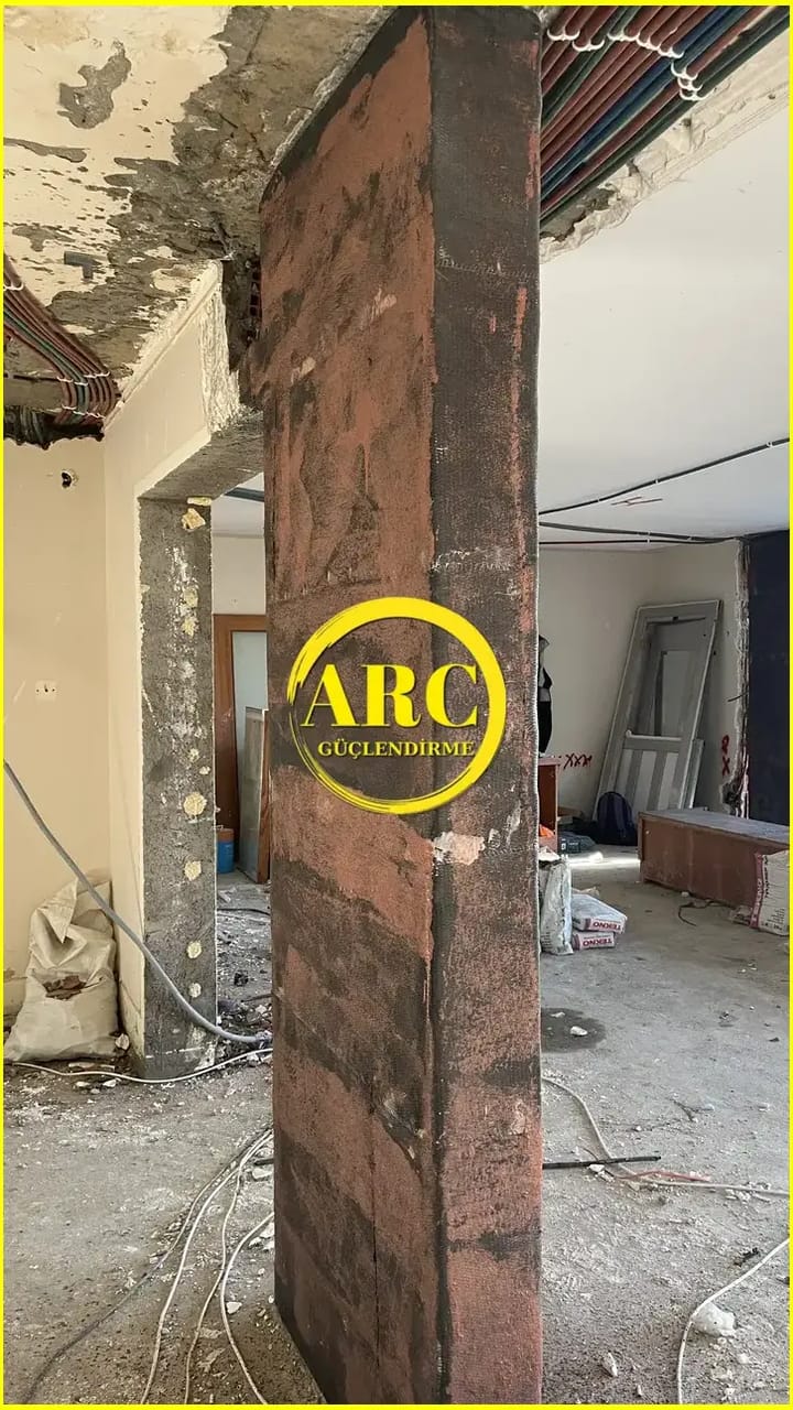 Kocaeli bolgesinde duvar elyaf guclendirme islemi uygulama asamalari.