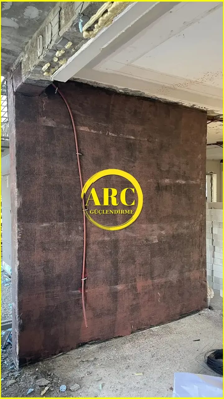 Konya Kiris Guclendirme FRP Elyaf Sarma Calismasi