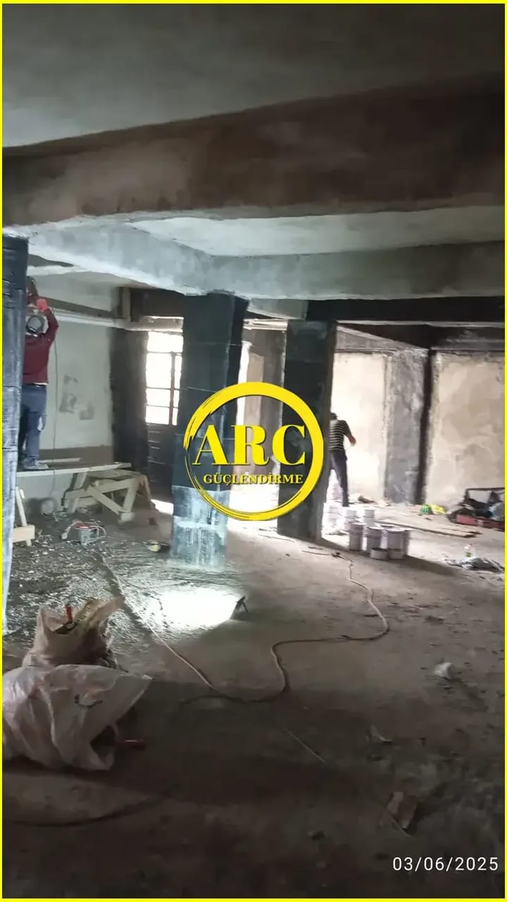 Manisa'da bina CFRp guclendirme projesi