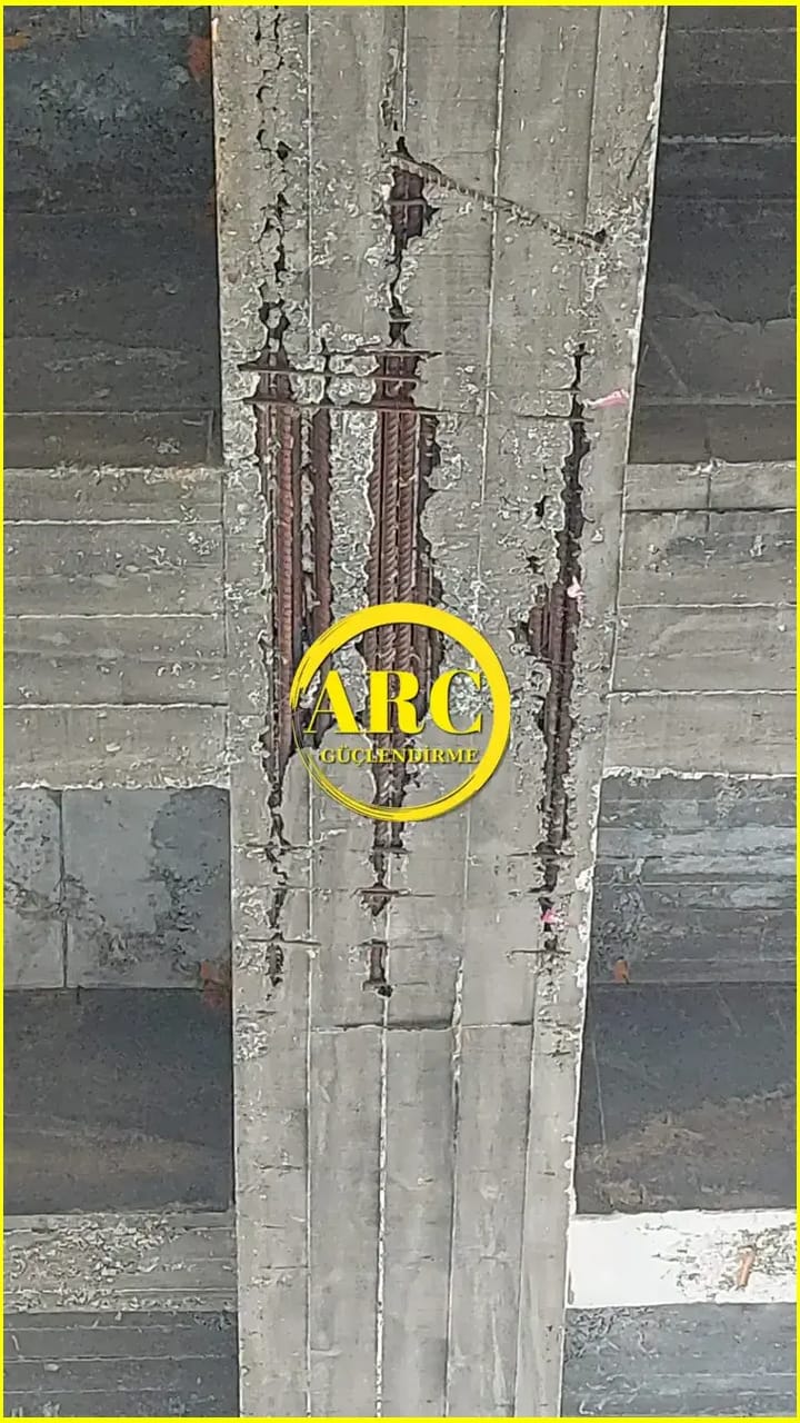 Marmaris kiris guclendirme CFRp plaka detayi