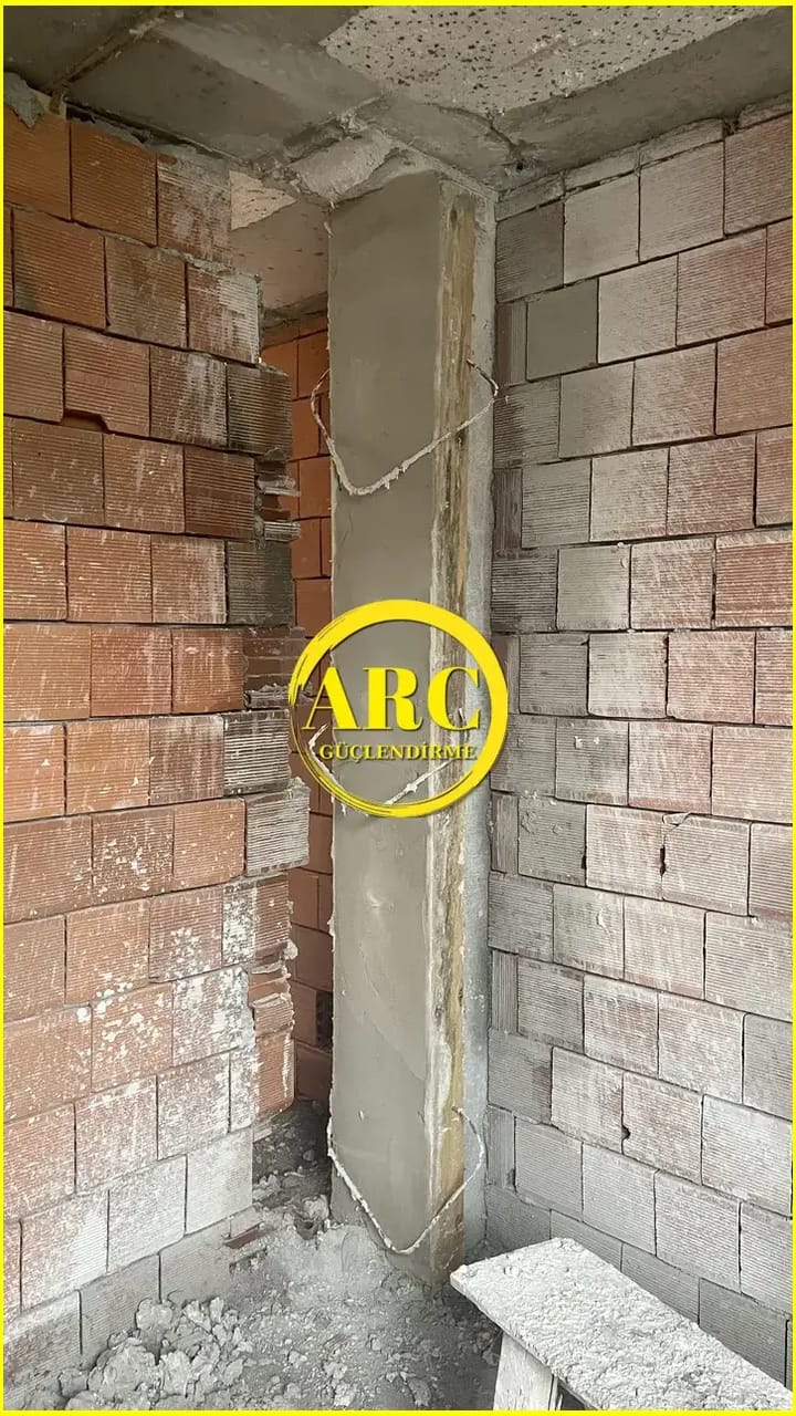 Marmaris yapi guclendirmede CFRp plaka montaji