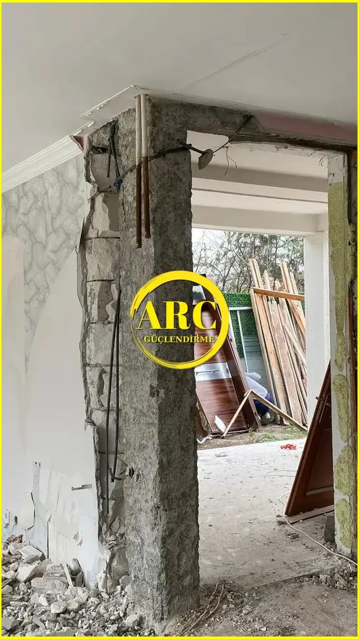 Merzifon'daki binalarda temel ve zemin guclendirme ornegi