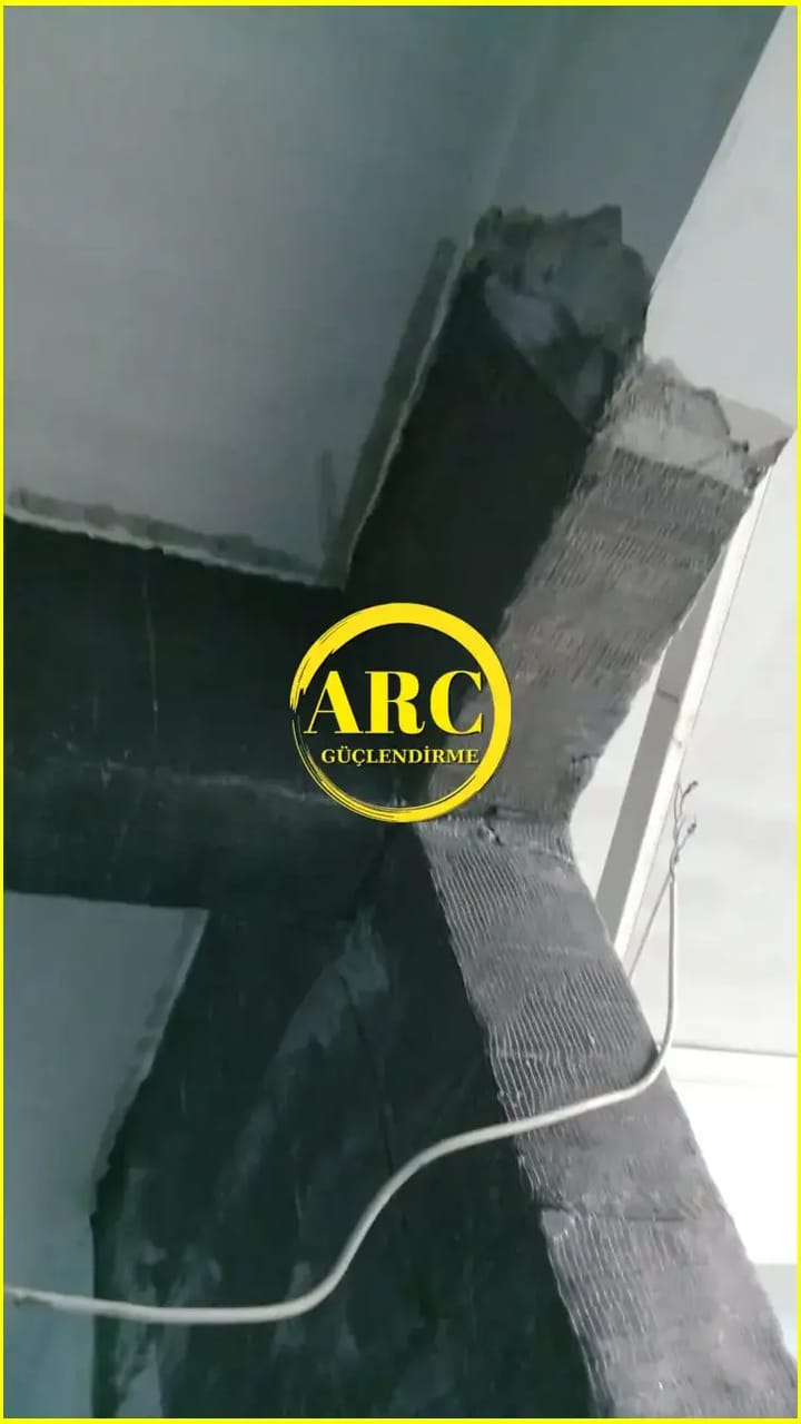 Mugla Datca bolgesi CFRP kolon guclendirme calismasi