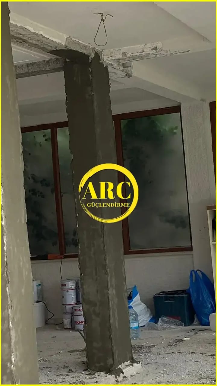 Nevsehir Karbon Fiber Kolon Guclendirme Uygulamasi