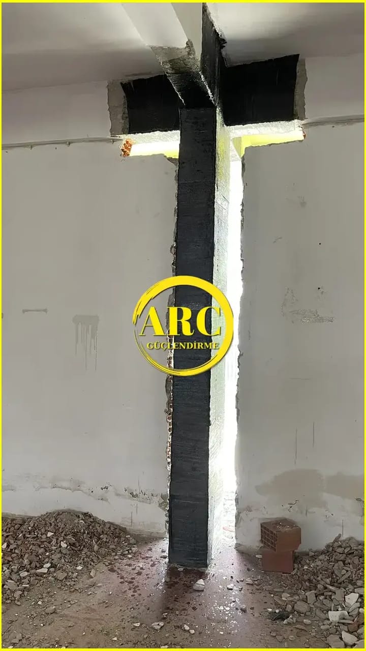 Umraniye'de cfrp plaka montaji ile yapi guclendirme