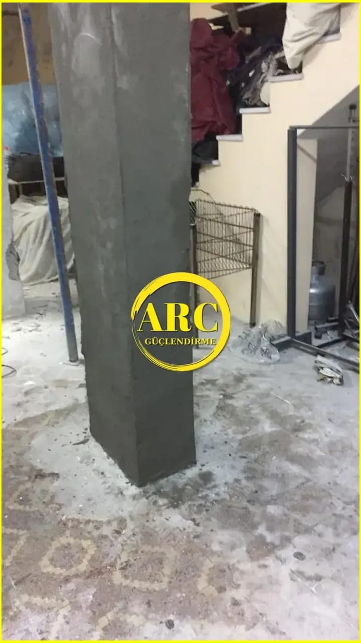 Umraniye'deki binalarda frp elyaf guclendirme uygulamasi