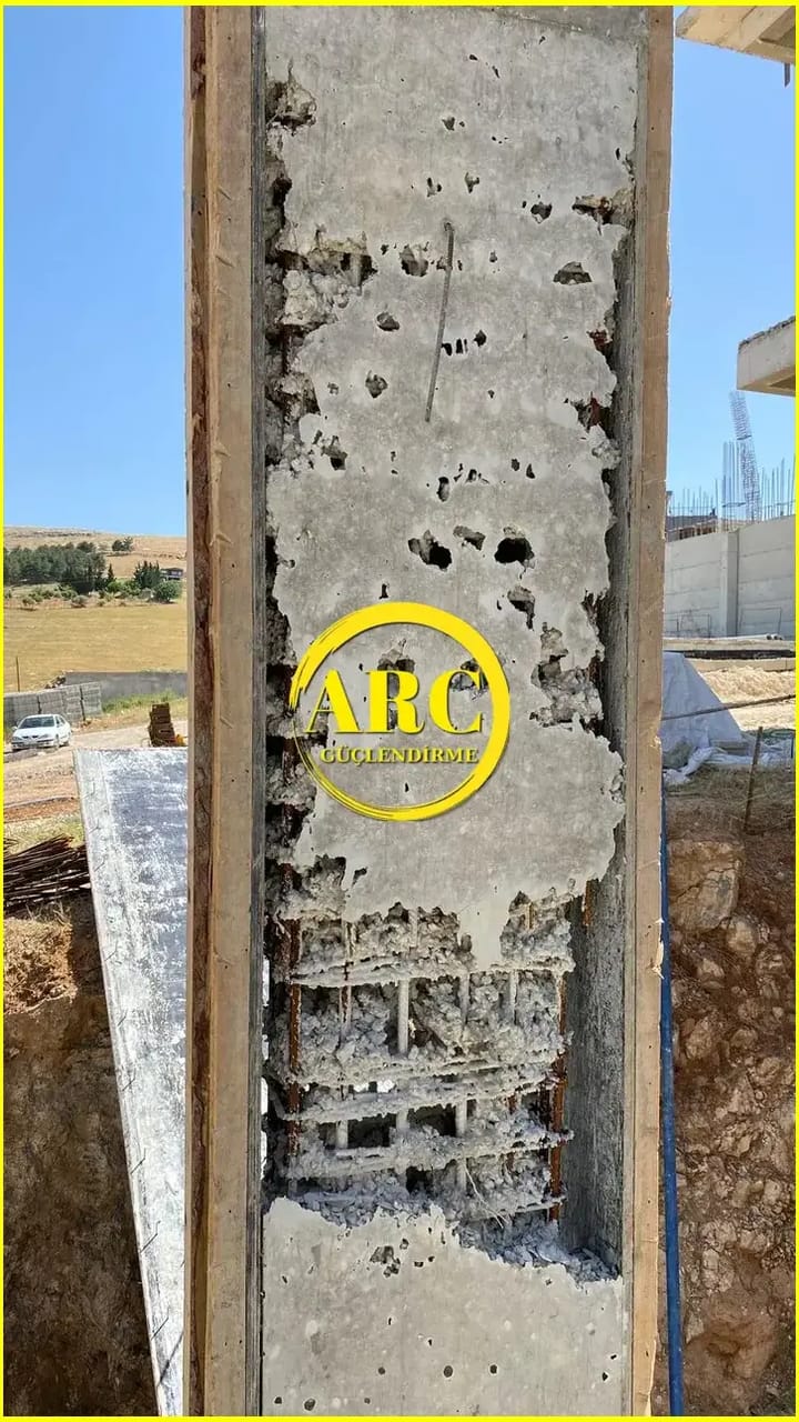 Zonguldak giris guclendirme FRP sargi uygulamasi ornegi